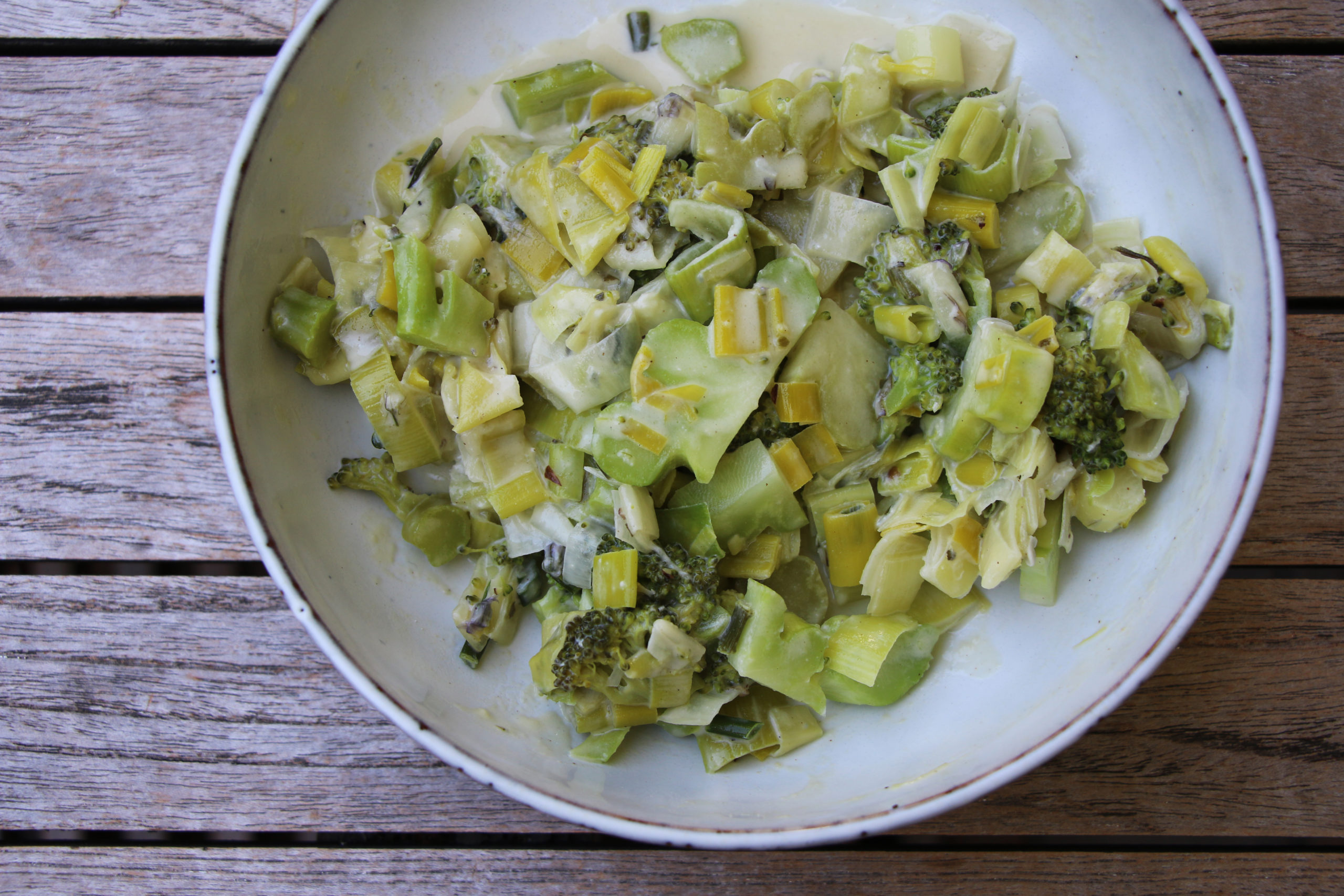 Brokkoli &amp; Lauch mit Gorgonzola | Vegetastisch
